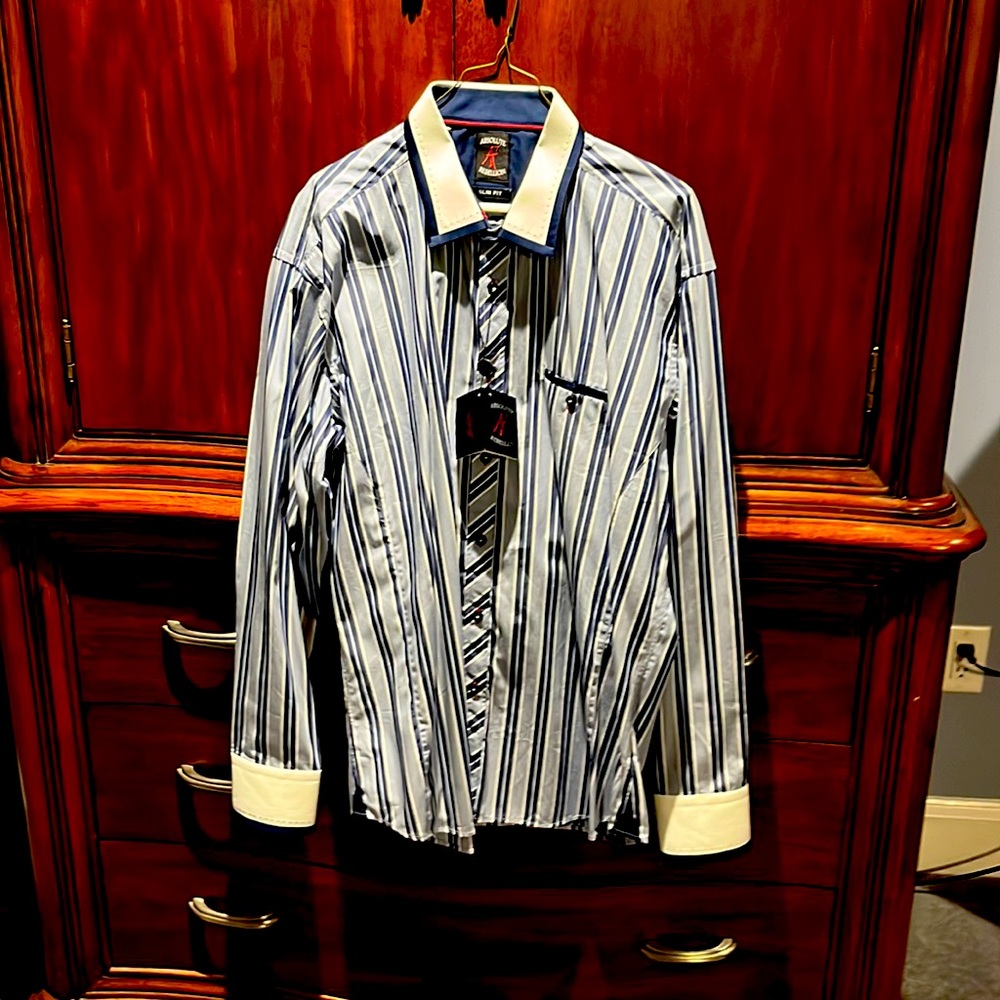 Absolute Rebellion men’s XXL slim fit casual shirt